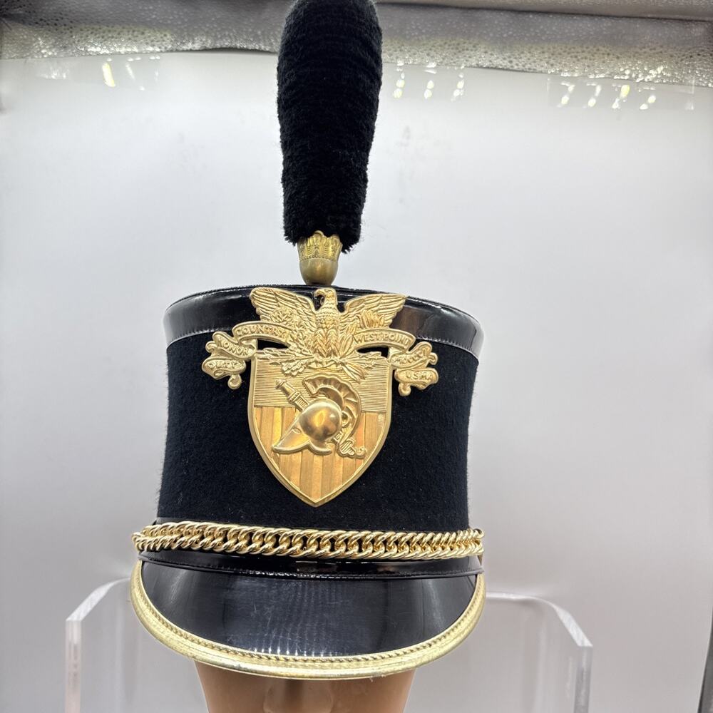 West Point Cadet Full Dress Tar Bucket Hat w/ Plume ~ BAYLY Sz 7 No Strap